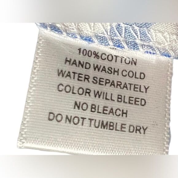 Pinch Tiered Mini Dress Blue White Ruffle Sleeveless - Picture 6 of 7